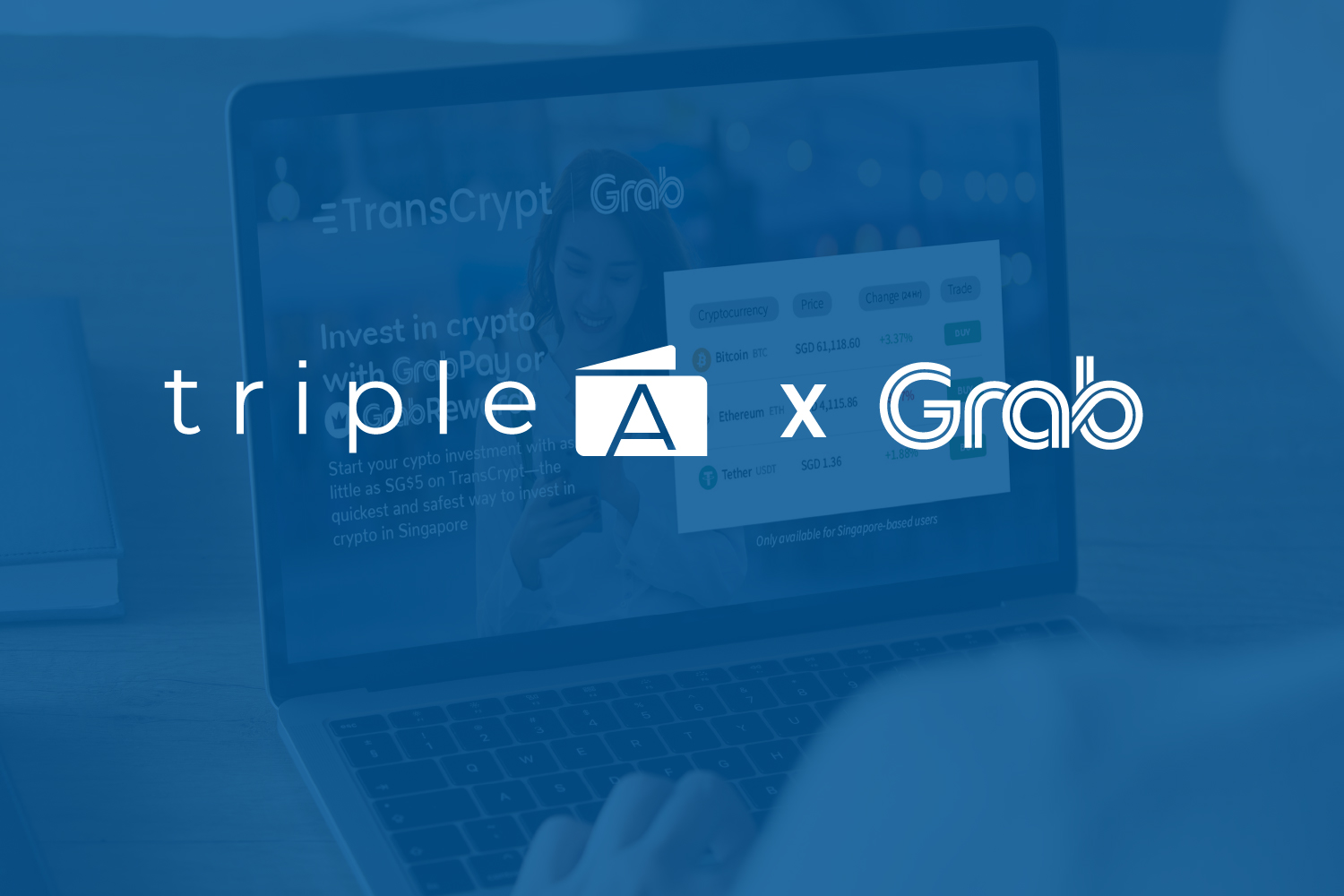 TripleA partners grab to enable digital currencies trading using GrabPay