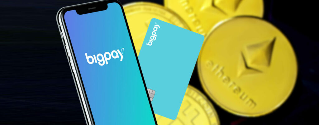 Mobile screen showing the bigpay logo